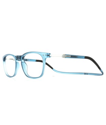 Lunettes Clic Manhattan Bleu denim chez Cornerstreet bien 