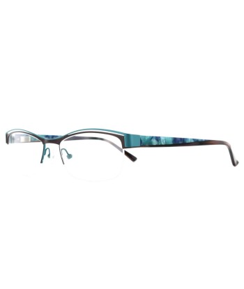 Lunettes Titanium Flex PR1517 Bleu et Marron brillant des détails fins