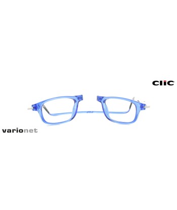 Lunettes Clic Rectangular XXL Bleu de France