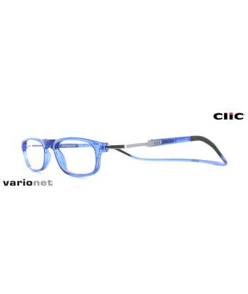 Lunettes Clic Rectangular XXL Bleu de France