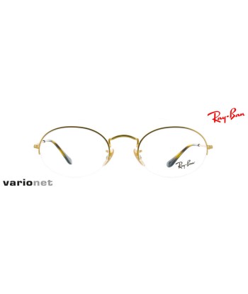 Lunettes Ray-Ban RB6547 semi-cerclées Or pas chere