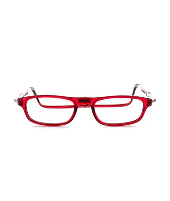 Lunettes Clic Rectangular XXL ROUGE soldes