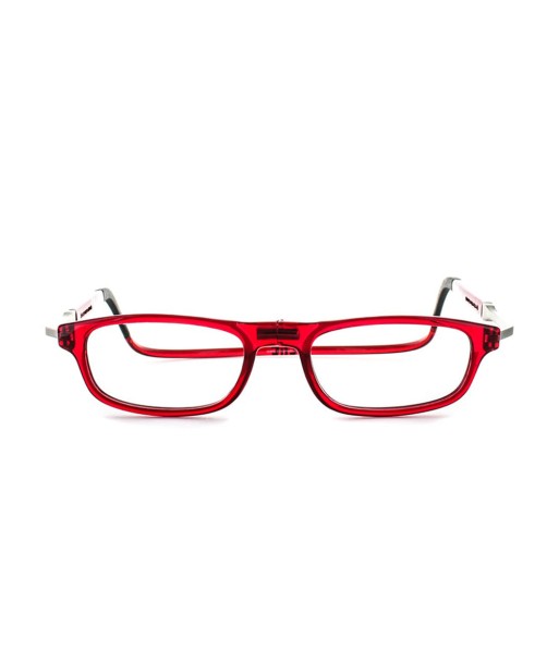 Lunettes Clic Rectangular XXL ROUGE soldes