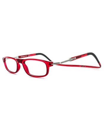 Lunettes Clic Rectangular XXL ROUGE soldes