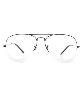 Lunettes Ray-Ban Aviator semi-cerclées RB6589 Noir le concept de la Pate a emporter 