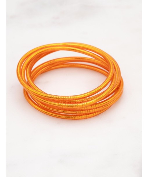 Bracelet Bouddhiste fin - Orange Véritable concentré