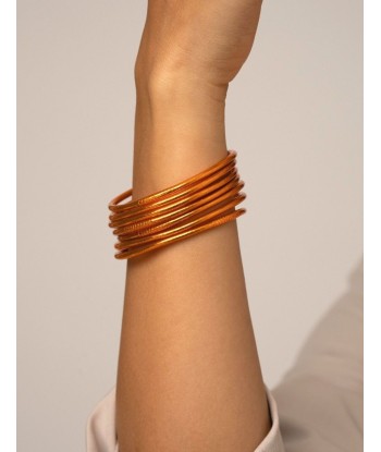 Bracelet Bouddhiste fin - Orange Véritable concentré