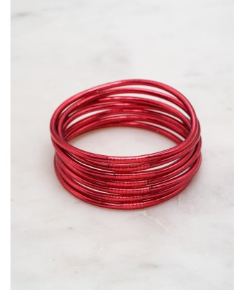 Bracelet Bouddhiste fin - Rouge foncé l'achat 