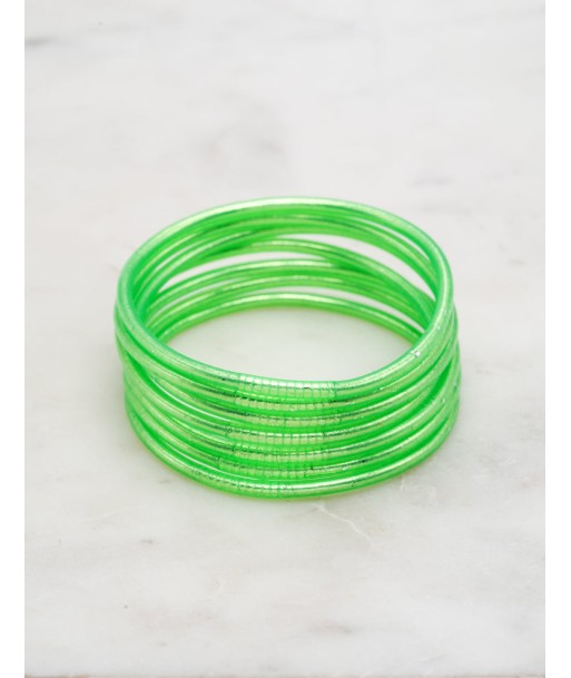 Bracelet Bouddhiste fin - Vert fluo prix