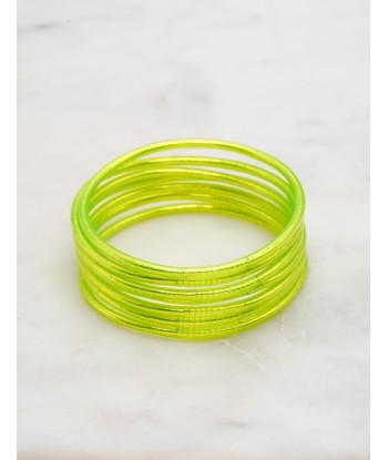 Bracelet Bouddhiste fin - Jaune fluo livraison et retour toujours gratuits