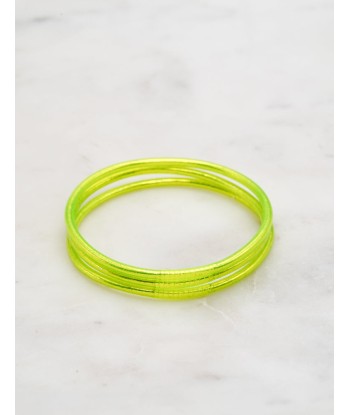 Bracelet Bouddhiste fin - Jaune fluo livraison et retour toujours gratuits