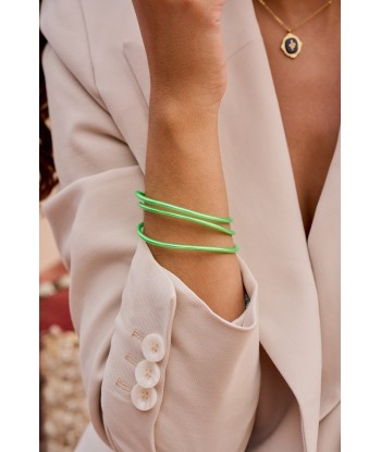 Bracelet Bouddhiste fin - Vert fluo prix