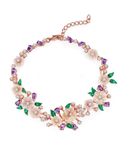 Bracelet avec Fleur Luxe de l' environnement