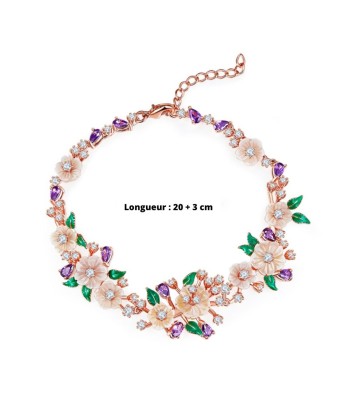 Bracelet avec Fleur Luxe de l' environnement