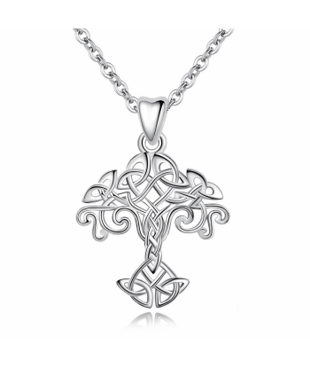 Collier Viking - Arbre De Vie brillant des détails fins